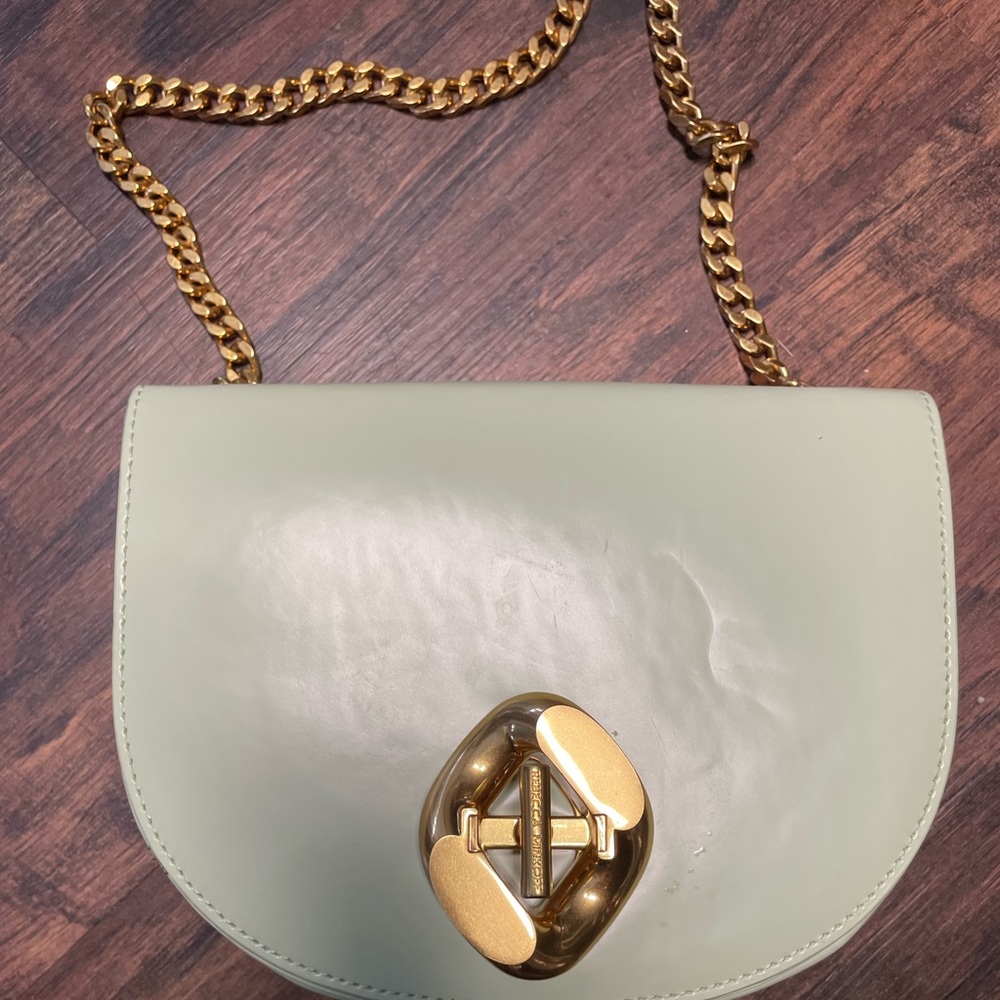 G Mini Saddle Leather Shoulder Bag
